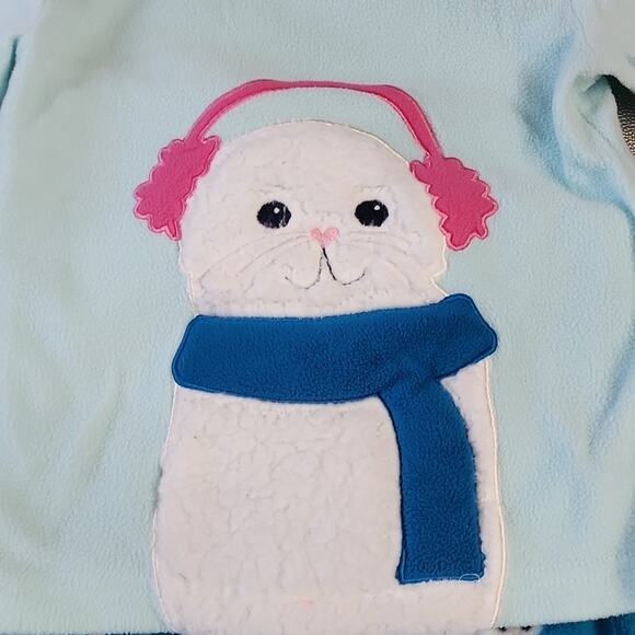 Cat &  Jack Seal Winter Pajamas, 2 piece set, 18M - Picture 2 of 6